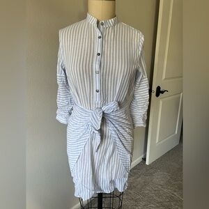 Farrow Striped Blue Shirt Dress